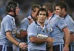 Andrew Johns after Matt Cooper's try ...