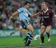 Andrew Johns with another precision kick.