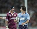 Johnathan Thurston and Andrew Johns share some sort of disagreement.
