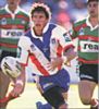 Kurt Gidley provides an inside pass.