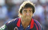 Andrew Johns winds up with a pass.