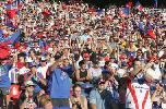 The huge Knights crowd enjoy the first home game for 2005 ...