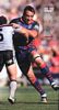 Craig Smith smashes into Jerome Ropati.