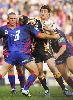 Bryce Gibbs runs into Craig Smith.