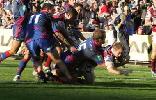 Scott Donald crosses for yet another try.