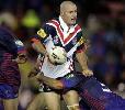 Chris Walker offloads.