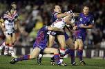 Jason Cayless making plenty of metres.