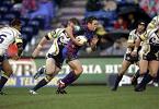 ... as he busts North Queensland up the middle ...