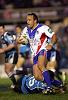 Craig Smith bumps away from a tackle.