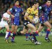 Timana Tahu in the open, but can't do enough for Parramatta.
