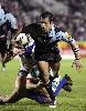 Stacey Jones goes over for a no try.