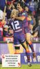 Andrew Johns celebrates with Kirk Reynoldson after sending Milton Thaiday over for try number three ...