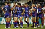 Brian Carney scores the opening try in the 28th minute