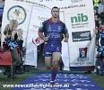 ... in front of a big EnergyAustralia Stadium crowd.