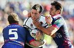 Darius Boyd is shut down by Anthony Quinn and George Carmont.