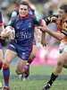 Danny Buderus clamps on the pace ...
