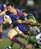 Kurt Gidley is pulled down.