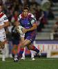 Andrew Johns in a rare moment of Knights attack.