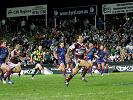 Brett Stewart chases down a kick ...