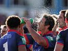 Andrew Johns cools off after a Melbourne try (and some heated exchanges with Paul Simpkins).