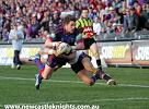 Anthony Quinn launches himself at the corner ...