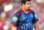 Andrew Johns, possibly walking to a scrum, or somesuch.