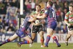 Joe Galuvao presents no problems for the Newcastle defence.