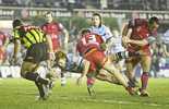 Lance Thompson goes over for a try ...