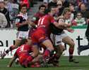 Ryan Cross gets close to a try.