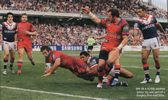 Andrew Johns can't quite reach the tryline.