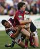 Chris Bailey thinks about an offload.