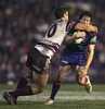 Kurt Gidley is tackled high, in his comeback match.