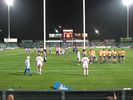 Newcastle walk back to halfway, after scoring another try in the walkover (tee hee).