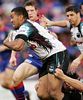 Frank Pritchard charges forward.