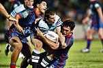 Greg Bird can't get past Marvin Karawana and George Carmont.