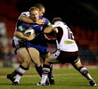 Daniel Tolar takes it forward, in a mighty game up front.