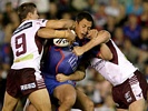 Jesse Royal struggles forward for Newcastle.
